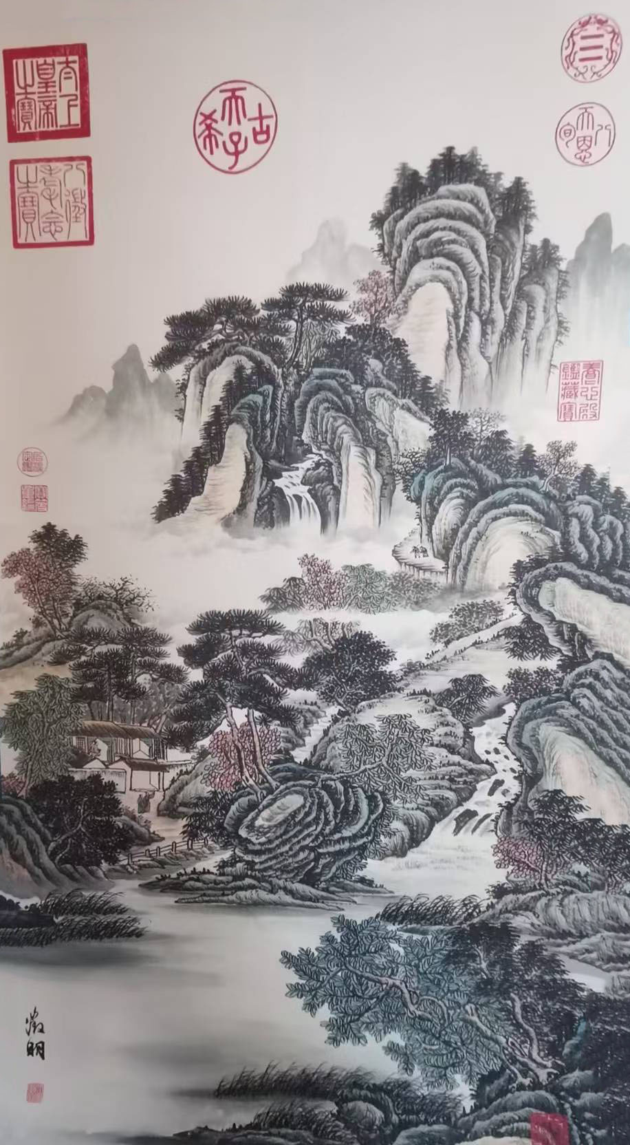 文徵明山水-国博文物