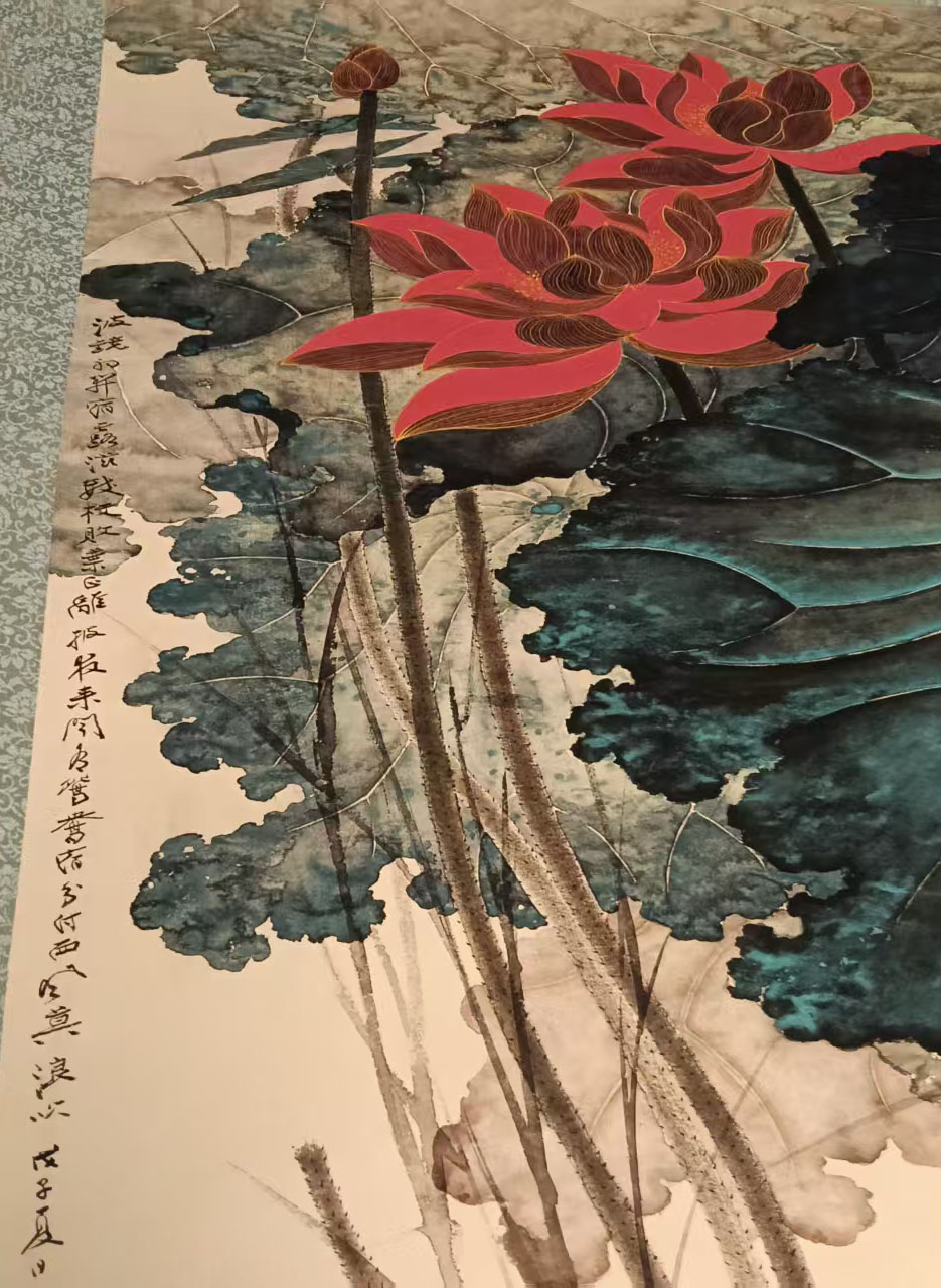 张大千荷花-国博文物