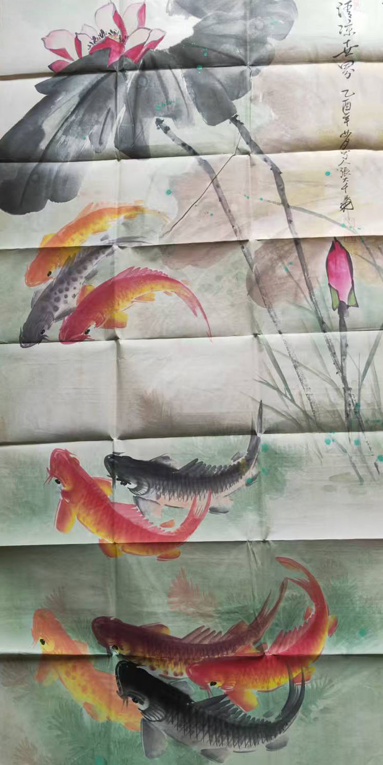 张大千荷花-国博文物