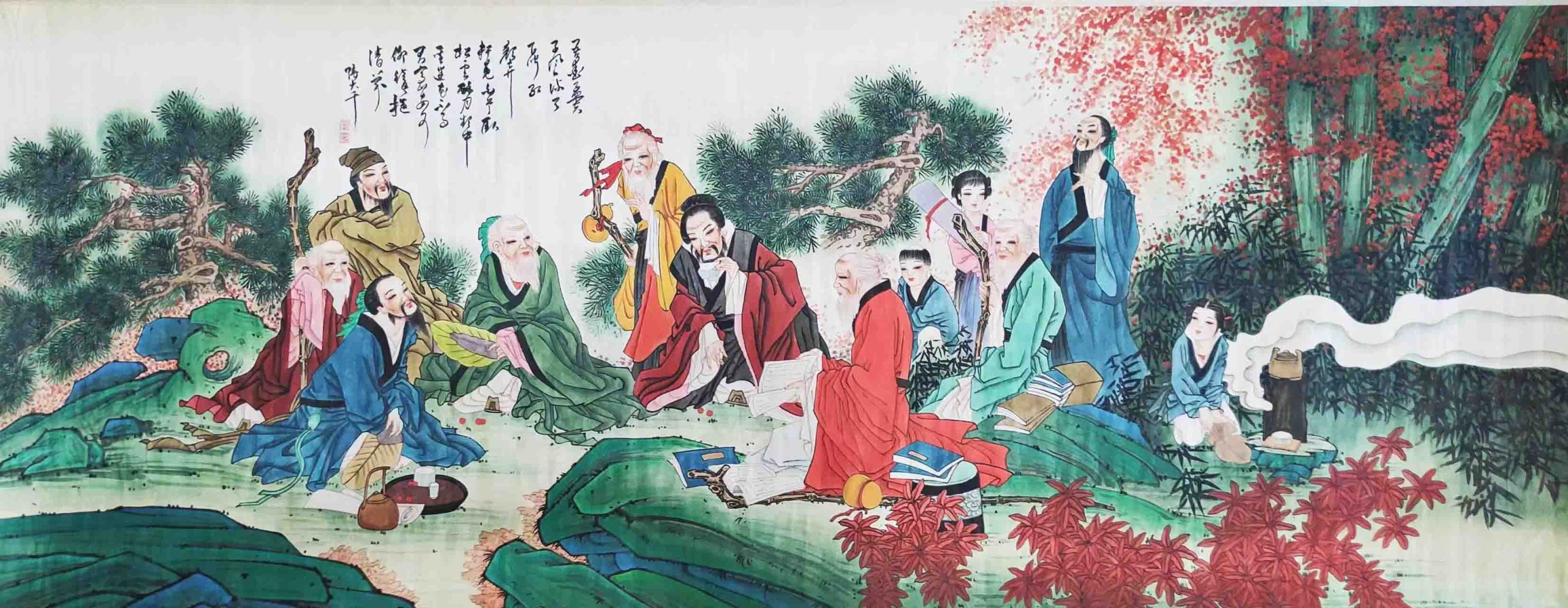 张大千香山九老图-国博文物