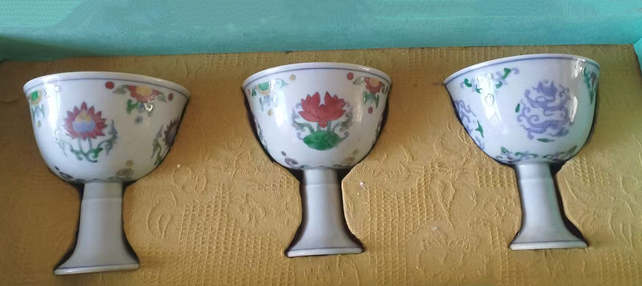 斗彩高足杯-国博文物