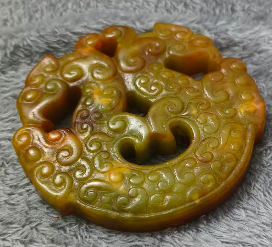 老皮壳玉器-国博文物