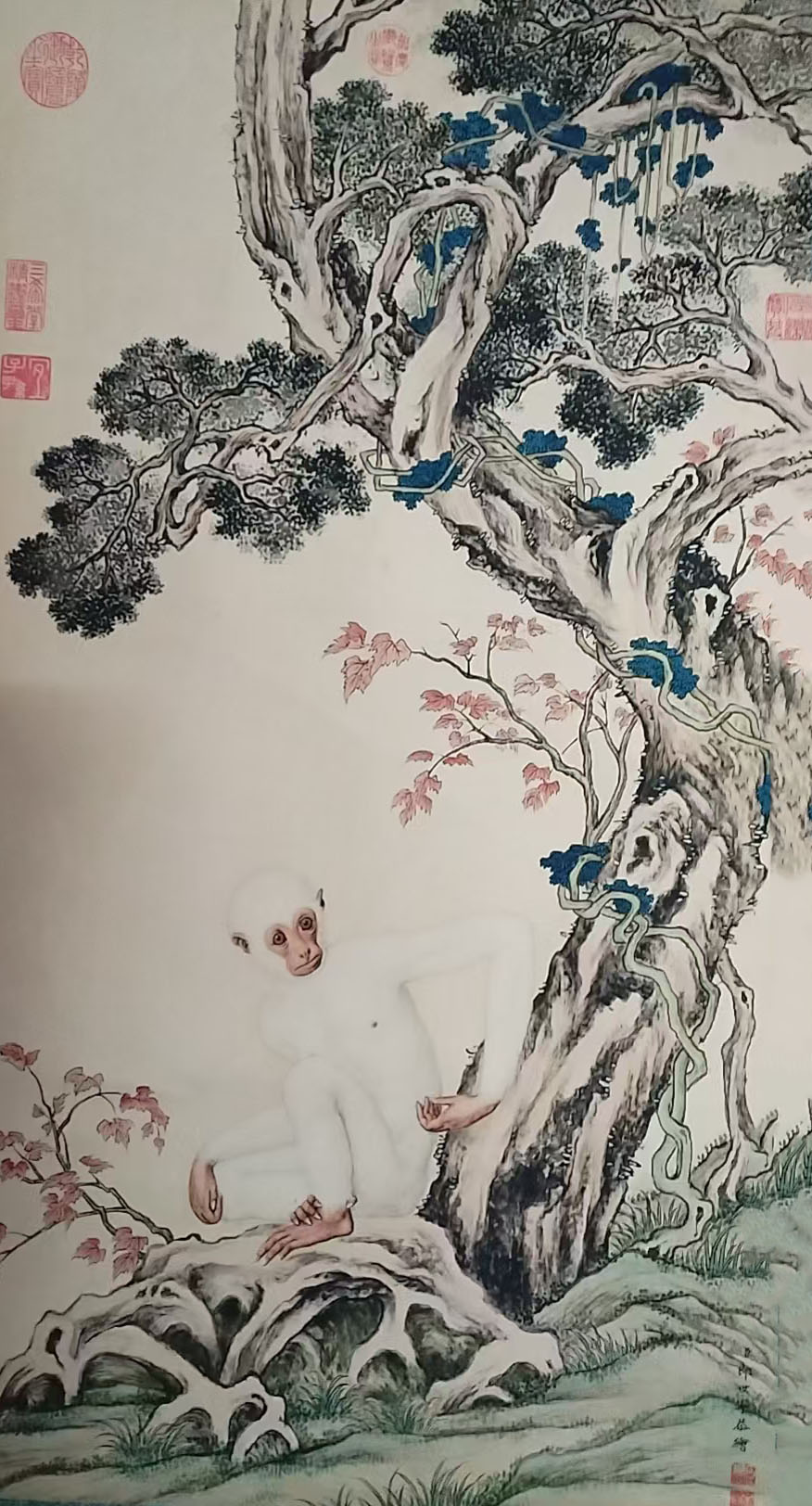 郎世宁猴子-国博文物