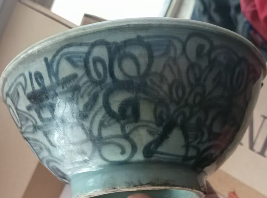 青花喜字双喜碗-国博文物