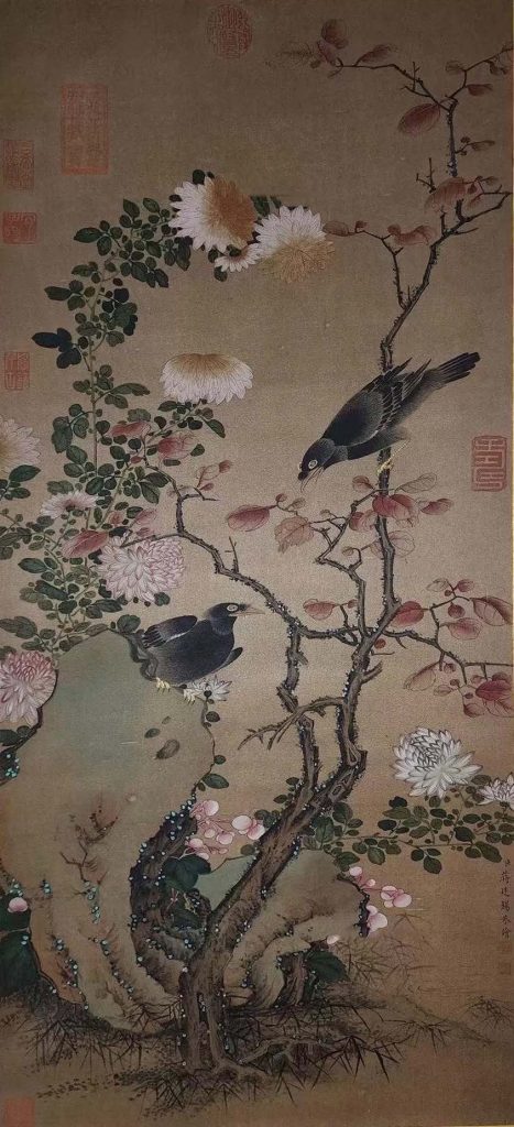图片[1]-蒋廷锡 花鸟图-国博文物