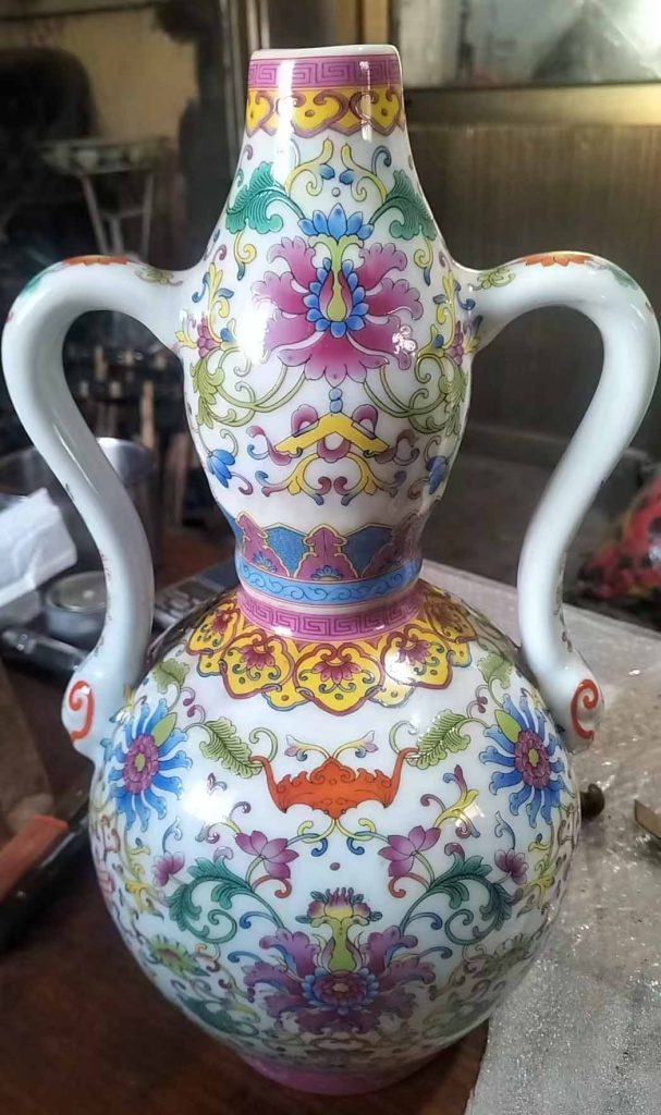图片[1]-乾隆珐琅彩葫芦瓶-国博文物