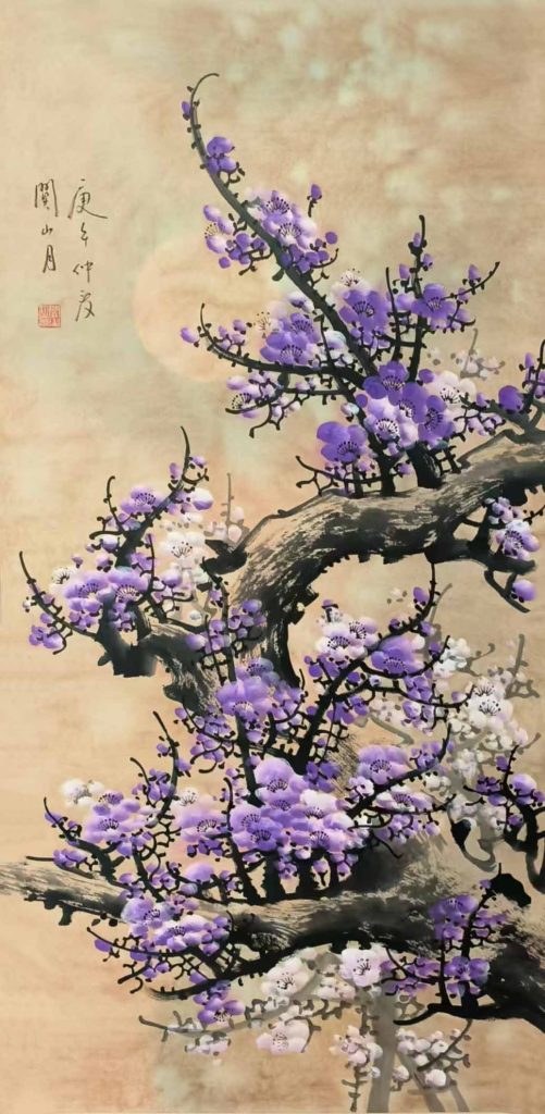 图片[1]-关山月蓝梅-国博文物