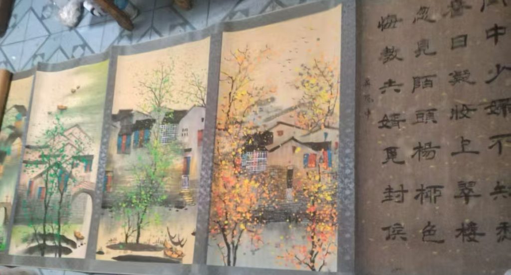 图片[1]-吴冠中水乡册页-国博文物