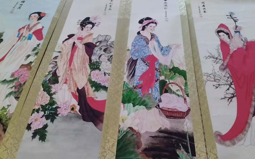 图片[1]-唐寅四大美女-国博文物