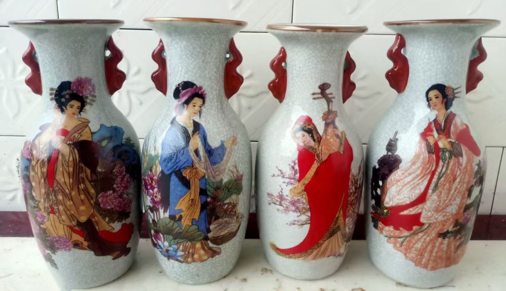 图片[1]-四大美女花瓶-国博文物