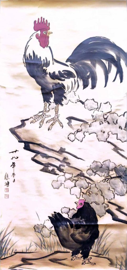 图片[1]-徐悲鸿鸡-国博文物