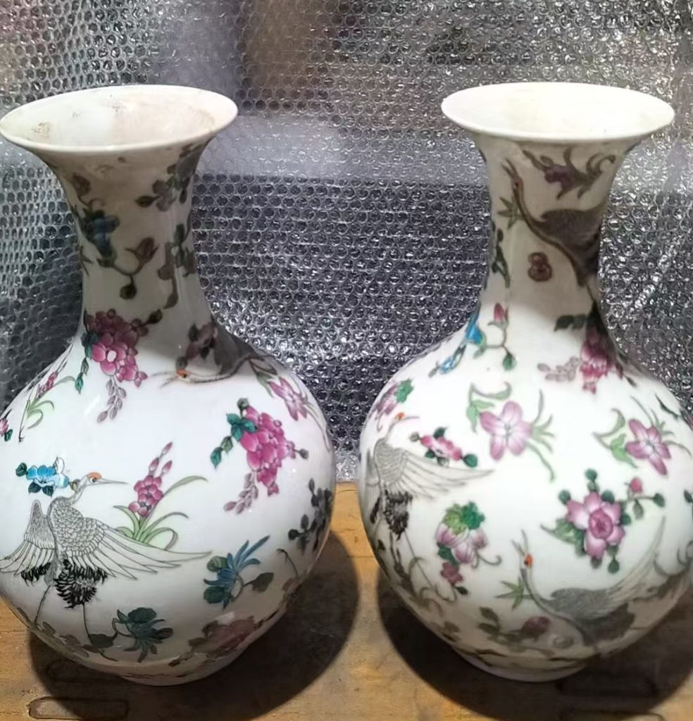 图片[1]-清乾隆御制花瓶一对-国博文物