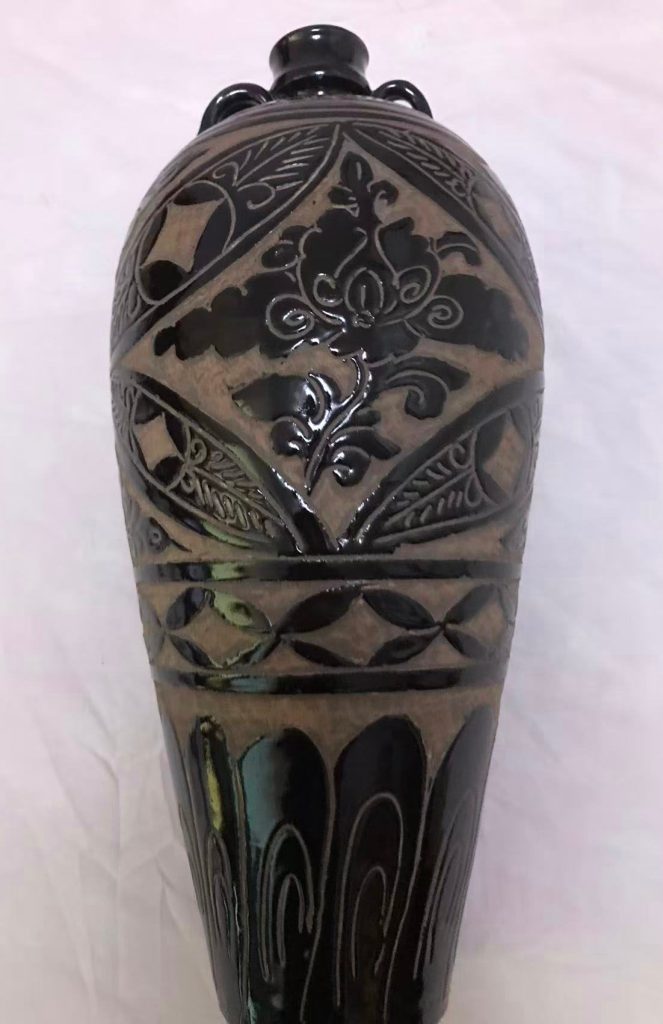 图片[1]-磁州黑釉梅瓶-国博文物