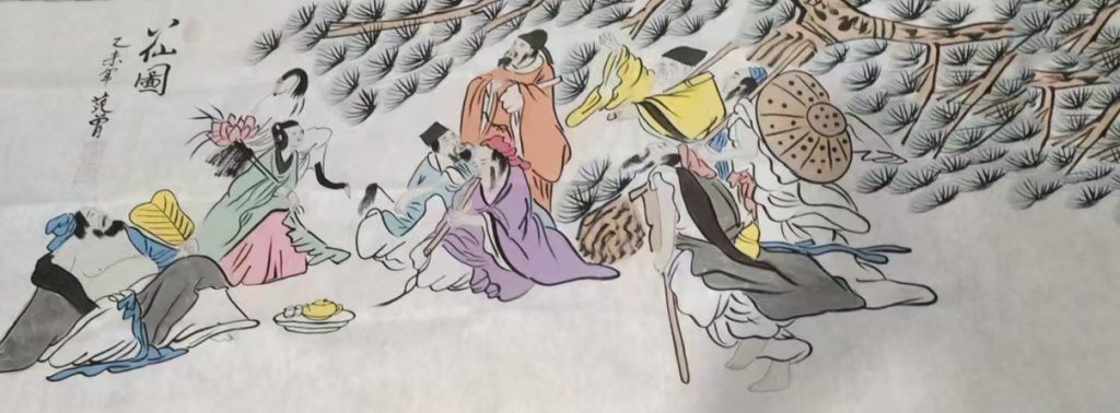 图片[1]-范曾八仙图-国博文物