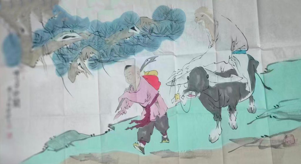 图片[1]-范曾老子出关-国博文物