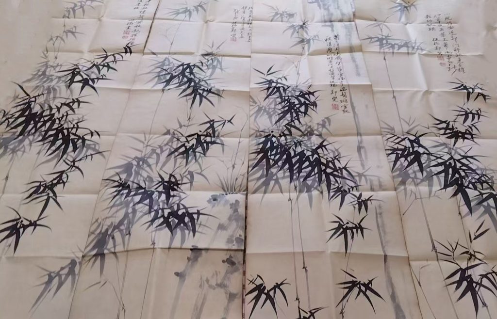 图片[1]-郑板桥竹子四条屏-国博文物