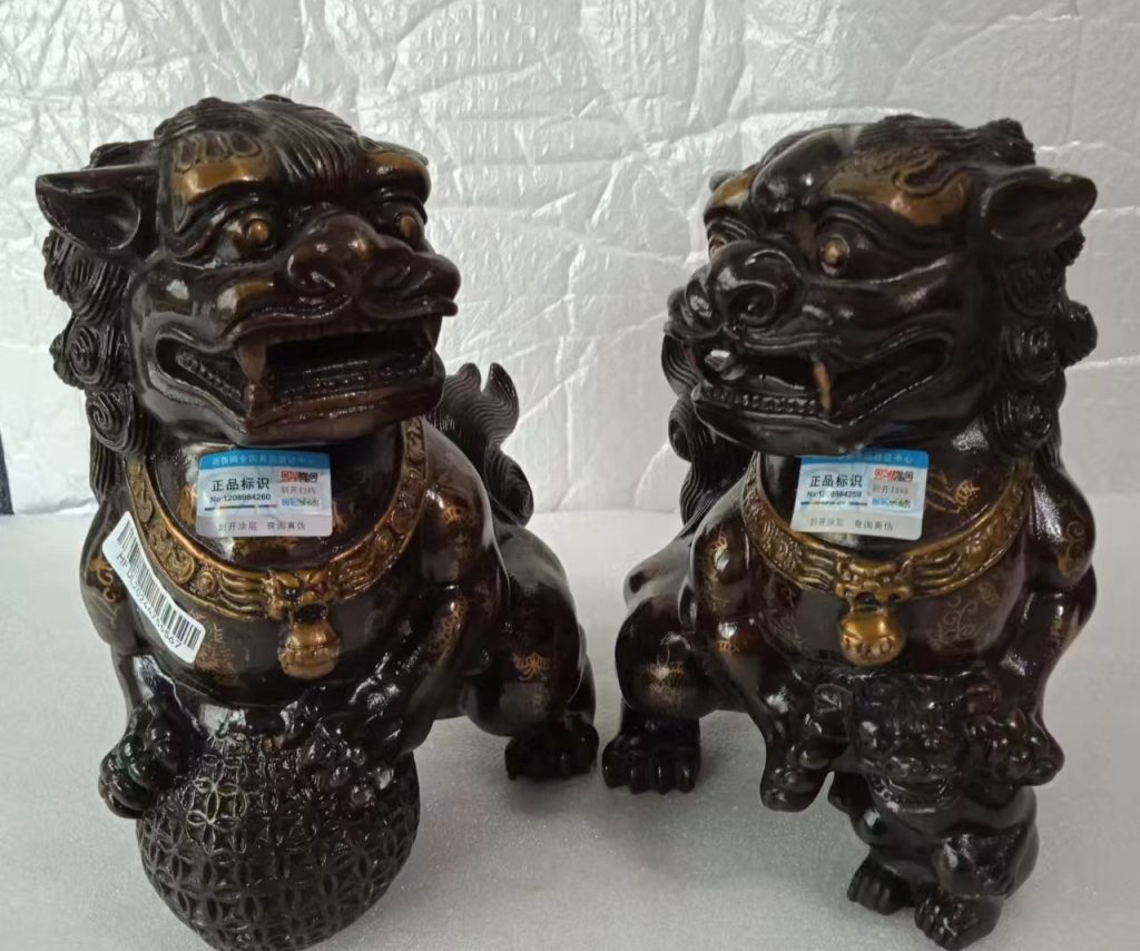 图片[1]-铜狮子摆件-国博文物