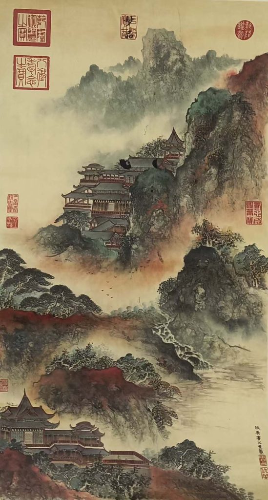 图片[1]-仇英仙山楼阁-国博文物