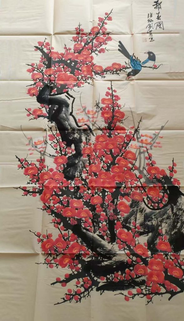 图片[1]-关山月报春图-国博文物