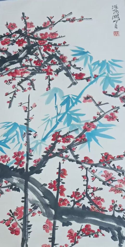 图片[1]-关山月梅花-国博文物