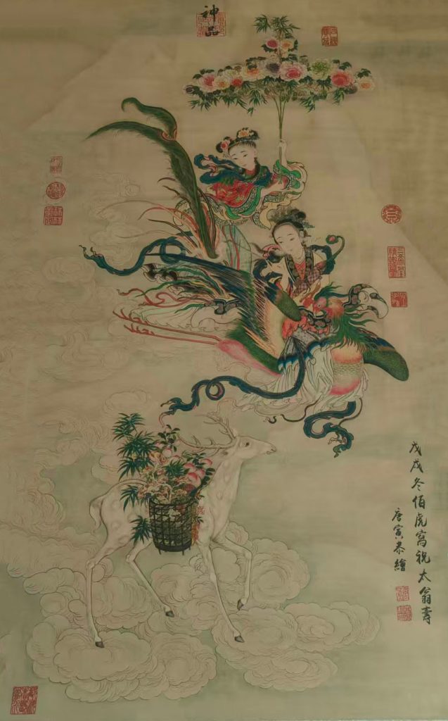 图片[1]-唐寅献寿图-国博文物