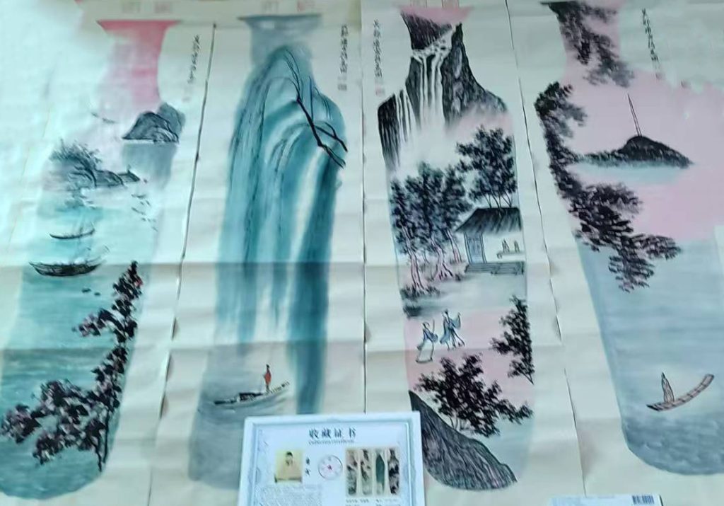 图片[1]-唐寅诗意图四条-国博文物