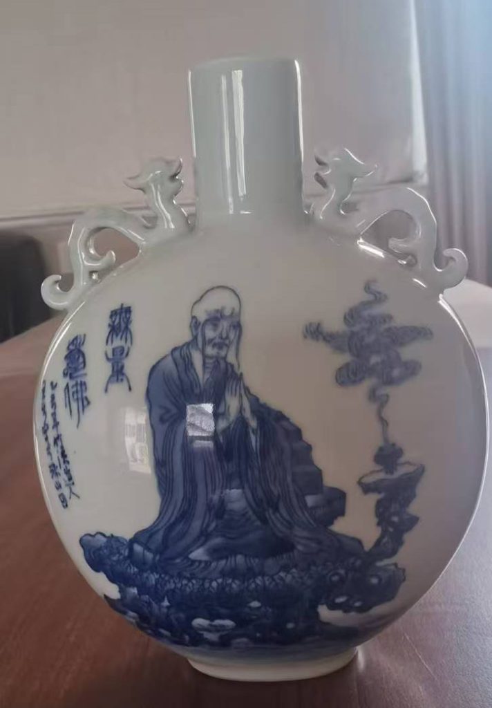 图片[1]-大清乾隆年制扁瓶-国博文物