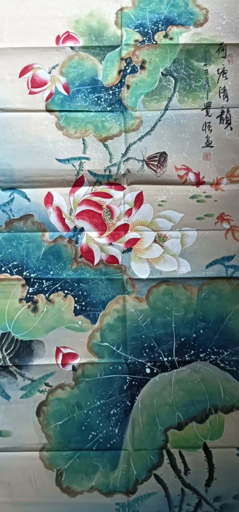 图片[1]-张觉悟荷塘清韵-国博文物