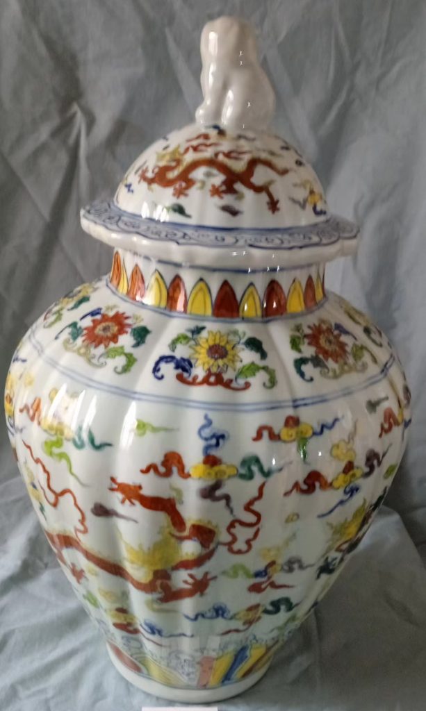 图片[1]-明成化宫廷云龙纹将军罐-国博文物