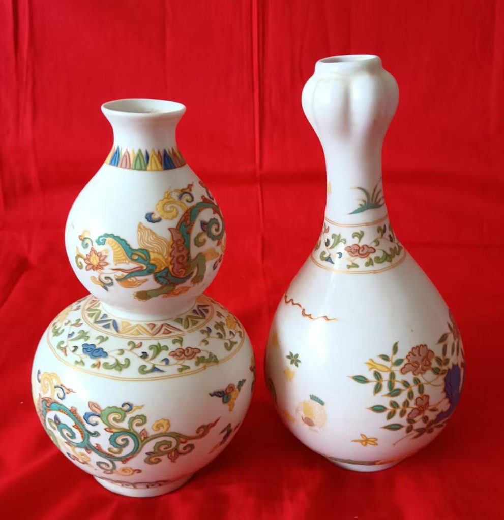 图片[1]-明成化斗彩葫芦瓶蒜头瓶-国博文物