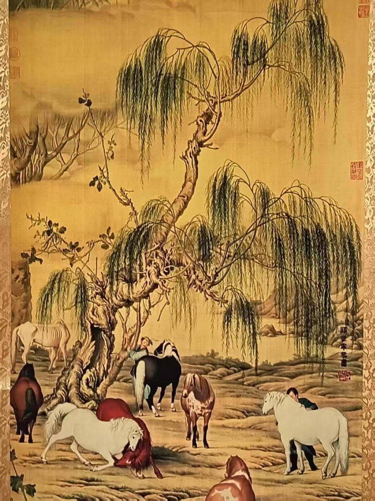 图片[1]-郎世宁八骏图-国博文物