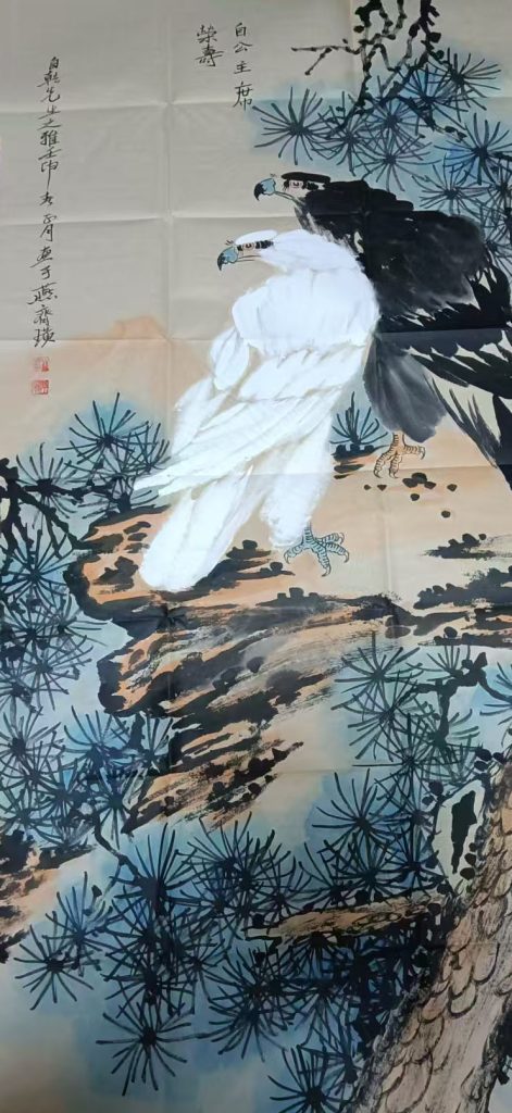 图片[1]-齐白石雄鹰图-国博文物