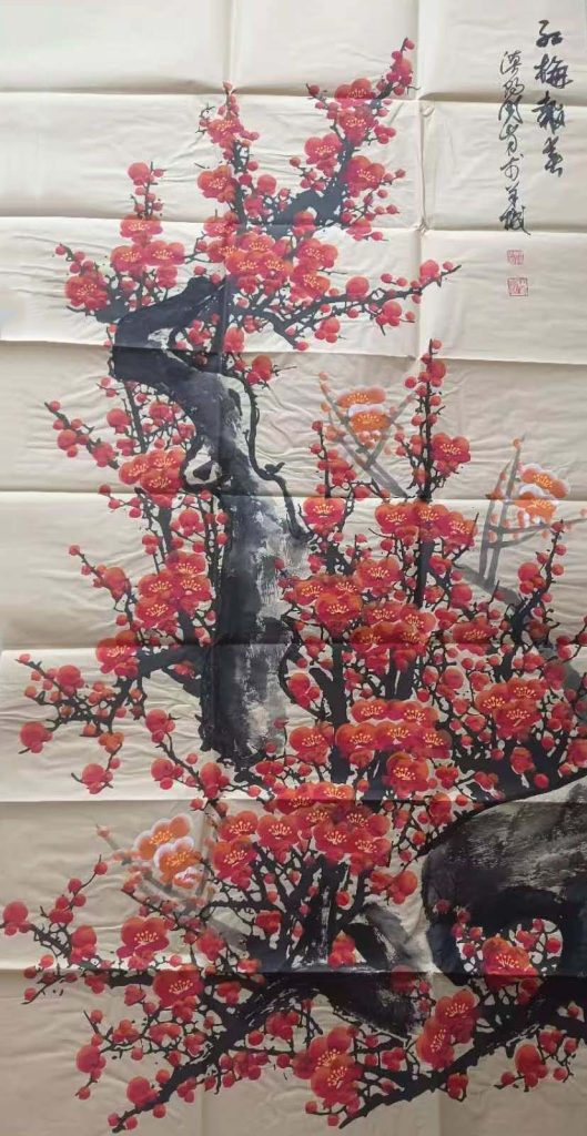 图片[1]-关山月梅花-国博文物