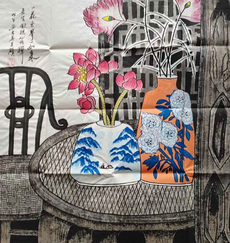 图片[1]-吴昌硕花鸟-国博文物