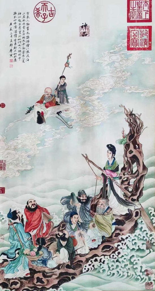 图片[1]-唐寅八仙过海-国博文物