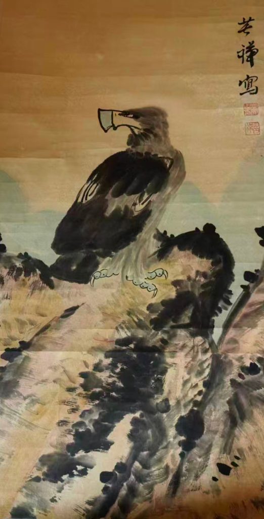 图片[1]-李苦禅鹰-国博文物