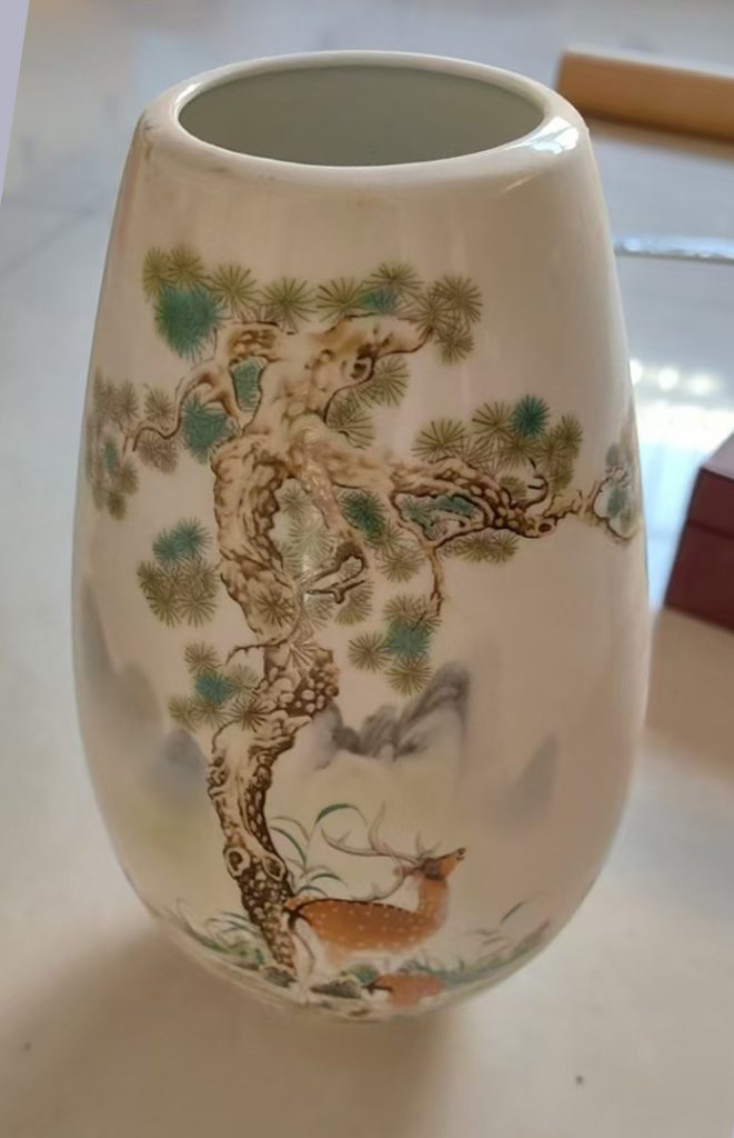 图片[1]-松鹤迎春瓷-国博文物