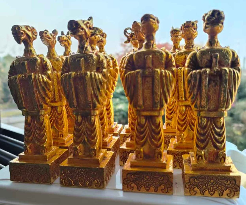 图片[1]-老金材质十二生肖-国博文物