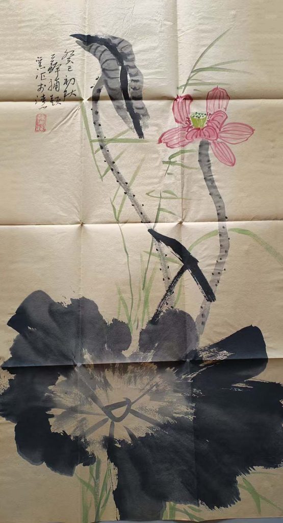 图片[1]-荷花图-国博文物