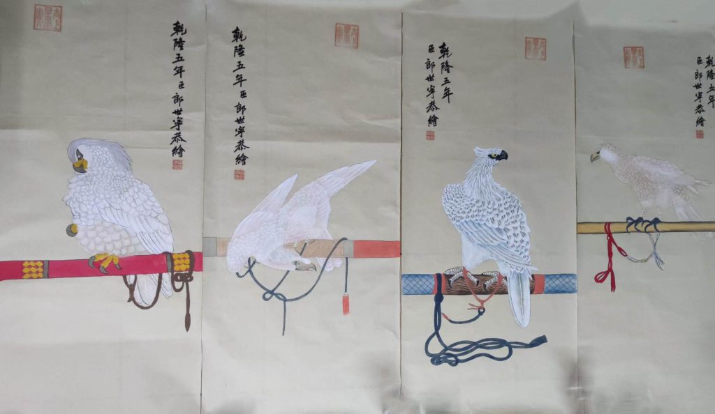 图片[1]-郎世宁花鸟-国博文物