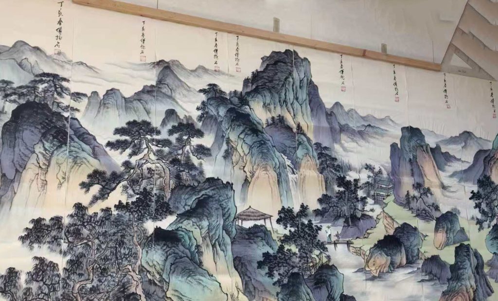 图片[1]-傅抱石山水四条屏-国博文物