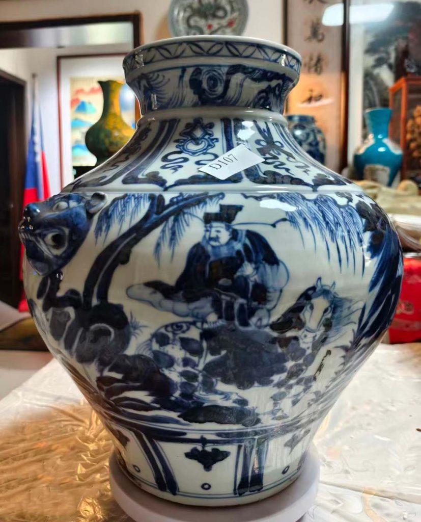 图片[1]-元青花狗头罐瓷器-国博文物