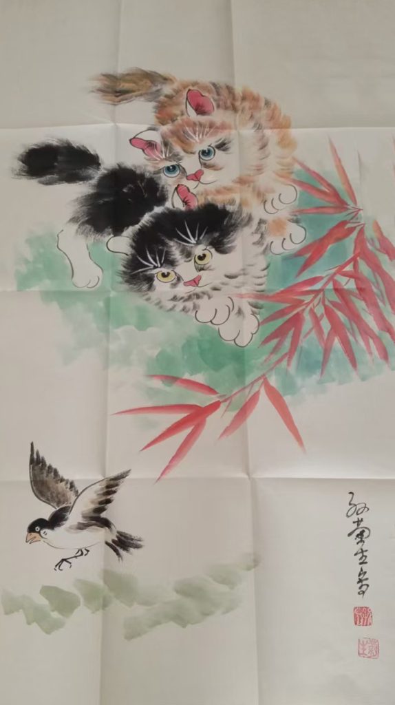 图片[1]-孙菊生猫-国博文物