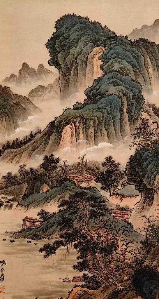 图片[1]-张大千山水-国博文物