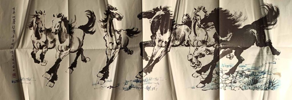 图片[1]-徐悲鸿八骏图-国博文物