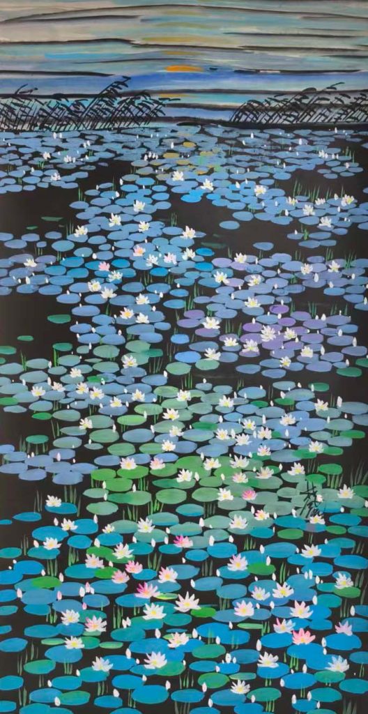 图片[1]-林风眠荷花-国博文物