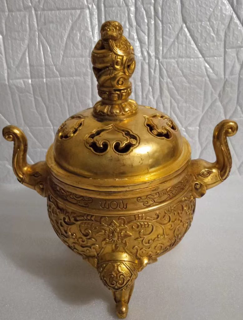 图片[1]-狮盖香炉-国博文物