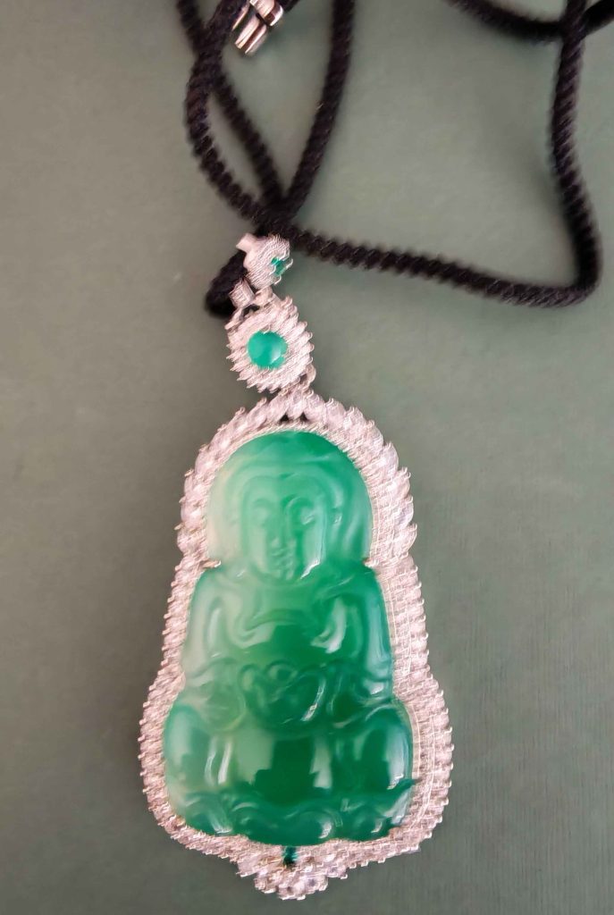 图片[1]-玉髓大观音吊坠-国博文物
