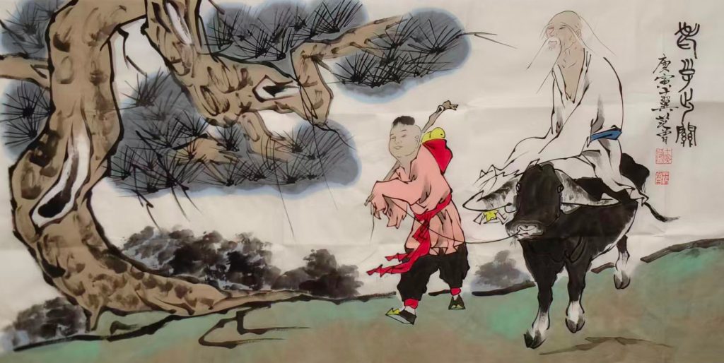 图片[1]-范曾老子出关-国博文物