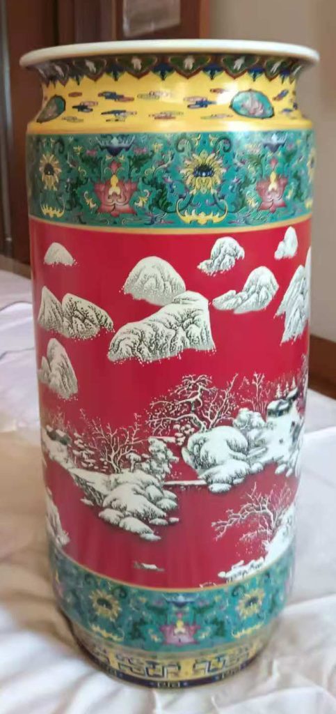 图片[1]-雍正年制瑞雪丰年笔筒-国博文物